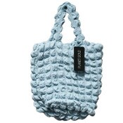 Wholesale - BLUE QUILTED LONG SATCHEL HANDBAG W/TOP ZIPPER C/P 12